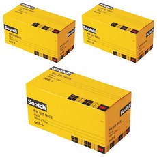 3M Scotch 雙面膠帶補充包 665-6 (補充包6捲) - 18mm x 7.6m, 透明, 3盒