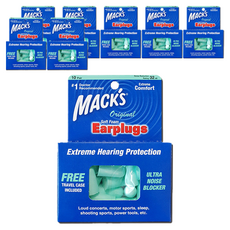 MACK'S 睡眠耳塞 原創款 20入 + 旅行用盒, 8個