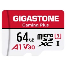 GIGASTONE 立達 A1 V30 U3 遊戲專用 64GB 記憶卡，4K UHD 高畫質，高速穩定, 1個