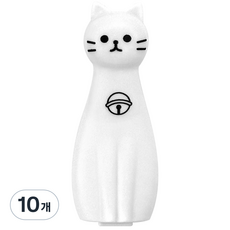 iiGEN 1000 냥냥이 언박싱 커터, 화이트, 10개