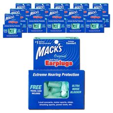 Macks 睡眠耳塞原裝 + 旅行盒 20p, 12盒, 10副