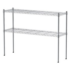 dayneeds日需百備 層架 輕型 120 x 35 x 90cm, 銀色, 2層