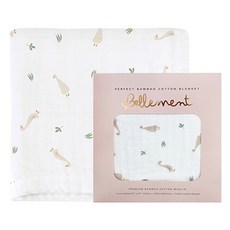 BelleMent 8層平紋細布竹纖維棉毯, 森林款