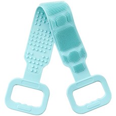 Unihill長長的把手型長沐浴巾 低刺激矽膠背部專用刷, 1入, 1個, 薄荷