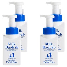 밀크바오밥 베이비 앤 키즈 티어프리 페이셜 폼, 300ml, 4개