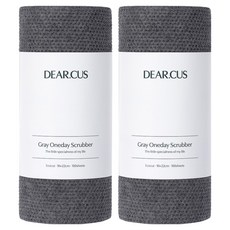 디어커스 그레이 원데이 에코컷 수세미, 차콜그레이, 2개, 100개입