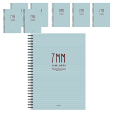 톡톡팬시 7mm라인 스프링노트, 민트, 8개입