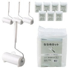 니토리 사선컷팅 테이프 클리너 핸들 본품 + 리필 3개입 2p + 거치대 세트, 4세트