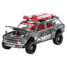 TSMMODEL 1/64 大發 Datsun KAIDO 510 Wagon 4x4 Kaido Offroad V1, 1個, 銀色