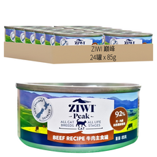ZIWI Peak 滋益巔峰 貓咪主食罐, 牛肉, 85g, 24罐