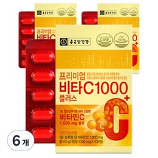 종근당건강 프리미엄 비타C 1000플러스, 100정, 6개