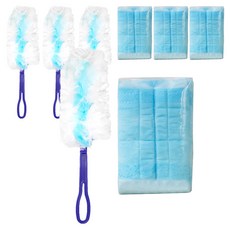 생활공식 홈 더스터 먼지털이개 핸들 + 리필 15p 세트, 블루, 4세트