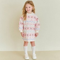 hejmini 迪士尼邦妮兔花漾緞帶緹花洋裝