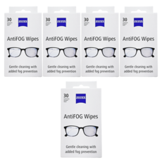 ZEISS 蔡司防霧拭鏡紙 30入 單獨包裝, 白色, 5盒