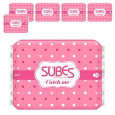 슈베스 캐치미슬림 생리대 날개형, 대형, 12개입, 6개