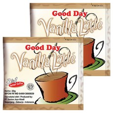 香草拿鐵三合一即溶咖啡粉, 20g, 30包, 2袋