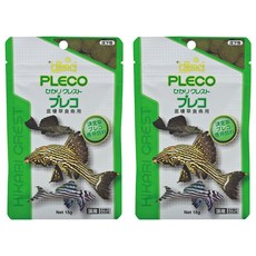 Hikari 高夠力 異型飼料 大粒 沉水性 適用於異型、草食性慈鯛及草食性海水魚 含豐富螺旋藻及球藻, 15g, 2包