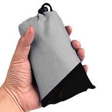 雙面防水超薄折疊野餐墊 L號, 灰黑色