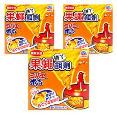 興家安速 果蠅餌劑, 黑醋香味誘引, 高保濕性果凍, 日本進口, 38g, 3盒