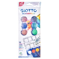 GIOTTO 水彩粉餅, 159g, 12色