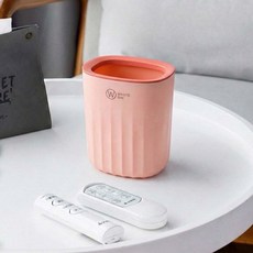 필수플러스 플라스틱 탁상용 오픈휴지통 2p, 핑크