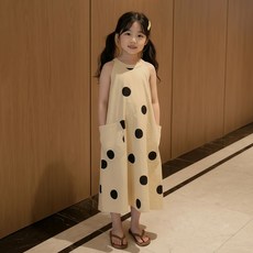 CONTIKIDS 女童透氣單孔繞頸連身裙