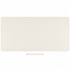 쿠말 가죽 대형 책상 보호 데스크 매트, 크림아이보리
