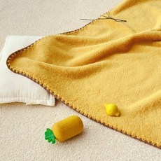 Ma lolotte 嬰兒超細纖維冬季毛毯, 芥末黃