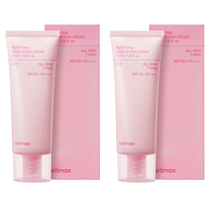 셀리맥스 하트핑크 톤업 선크림 SPF50+ PA++++, 40ml, 2개