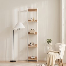 삼익가구 로우디 시스템 옷장 드레스룸 400 5단 선반장 방문설치, 오크