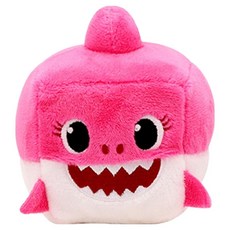 pinkfong 碰碰狐 鯊魚寶寶方塊音樂絨毛玩偶 - 鯊魚媽媽, 款式隨機, 1個, 8cm