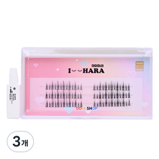 아이하라 내추럴래쉬 속눈썹, 3개, 블랙