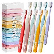 oradense 超細刷毛Palette軟毛牙刷組, 10片, 1套