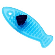 CattyMan 貓用木天蓼橡膠玩具小魚兒, 貓咪潔牙玩具, 耐咬啃咬互動玩具, 小魚兒, 1入