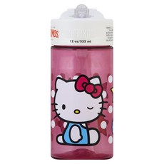 THERMOS 膳魔師 355ml 兒童吸管水壺, 凱蒂貓粉色, 1個