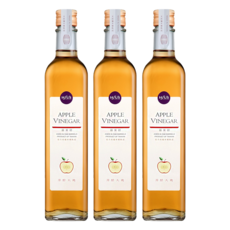 HSU'S LEGEND 潭酵天地 橡木桶純釀造水果醋 蘋果醋, 3個, 500ml