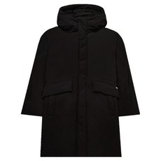 행텐 남녀공용 덕다운 후드 스트링 롱패딩 점퍼