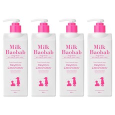 밀크바오밥 베이비앤키즈 컨디셔너 풍선껌향, 500ml, 4개
