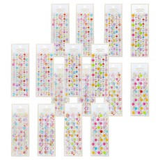 沈社長的家 手帳裝飾 日記本 卡套裝飾 寶石貼紙 8款套組, 2套, 隨機出貨