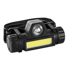 REFLECTS 三段式 LED 頭燈 ABS 塑膠 橡膠, 1個, 黑色