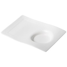 빌레로이앤보흐 뉴웨이브 까페파티접시20*14cm, 화이트, 1개