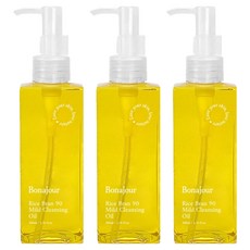 보나쥬르 라이스 브랜 90 클렌징오일, 200ml, 3개