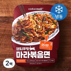 쿠캣 렌지 마라볶음면 1인분 (냉동), 302g, 2팩