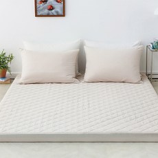 韓國 amante Cotton Bell 純棉乳膠床墊套, 卡布奇諾色