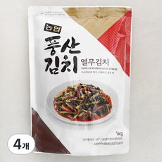 농협 전통식품 인증 풍산 열무김치, 1kg, 4개