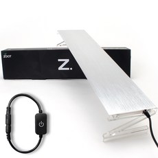 Zdot RGB 高級薄型魚缸LED 可調節亮度型 銀色 Z-900RGB, 1個