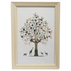 歐款 A4 獎狀證書相框, 直紋白, 木材 PS塑料, 25x33.5x2.2 cm, 1個