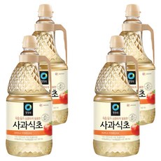 청정원 사과식초, 1.8L, 4개