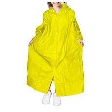 鱷魚牌 兒童多彩全開雨衣, 黃色, XS