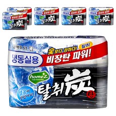 AEKYUNG 愛敬 Homez 冷凍庫用備長炭除臭盒, 強效除臭，冷凍庫空間利用, 70g, 6盒